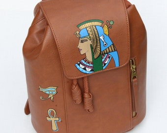 Nefertiti Painted backpack