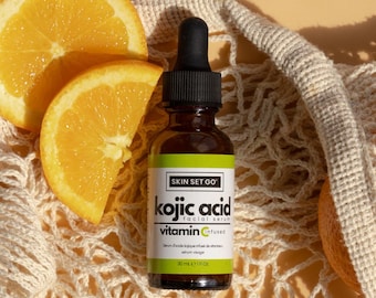 Kojic Acid Facial Serum infused with Vitamin C | SkinSetGo® | Limited Batch