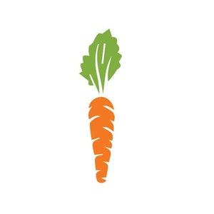 File SVG di carota, File Cricut stampabile, Download di carota di Pasqua, Clipart orientale, File di taglio vettoriale di carota