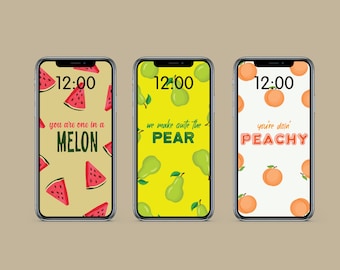 Aesthetic Phone Wallpaper, Iphone Wallpaper, Fruit Wallpaper, Phone Background, Cute Wallpaper, Phone Wallpapers, One In A Melon
