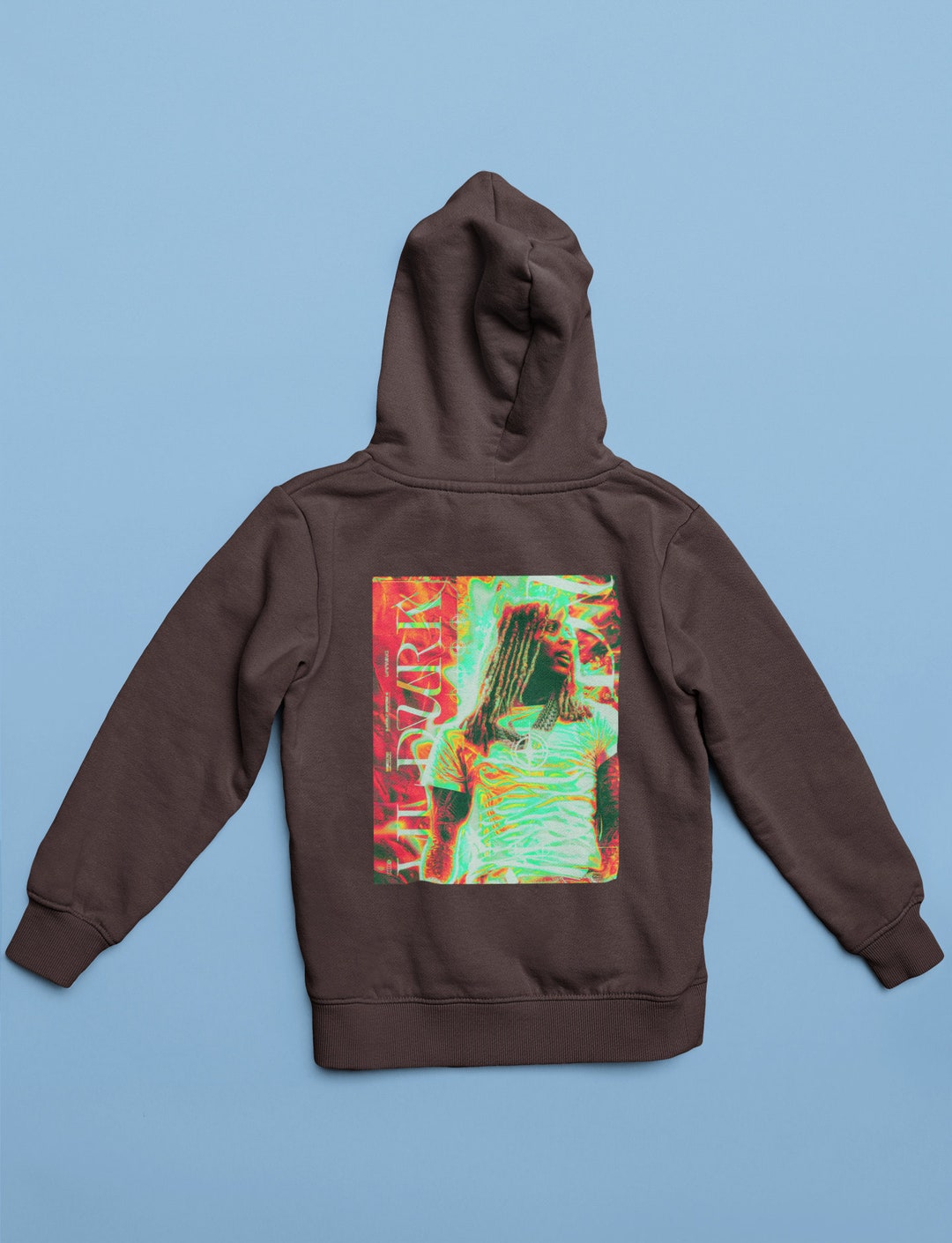 Vintage Inspired Lil Durk Hoodie Lil Durk Old School Etsy