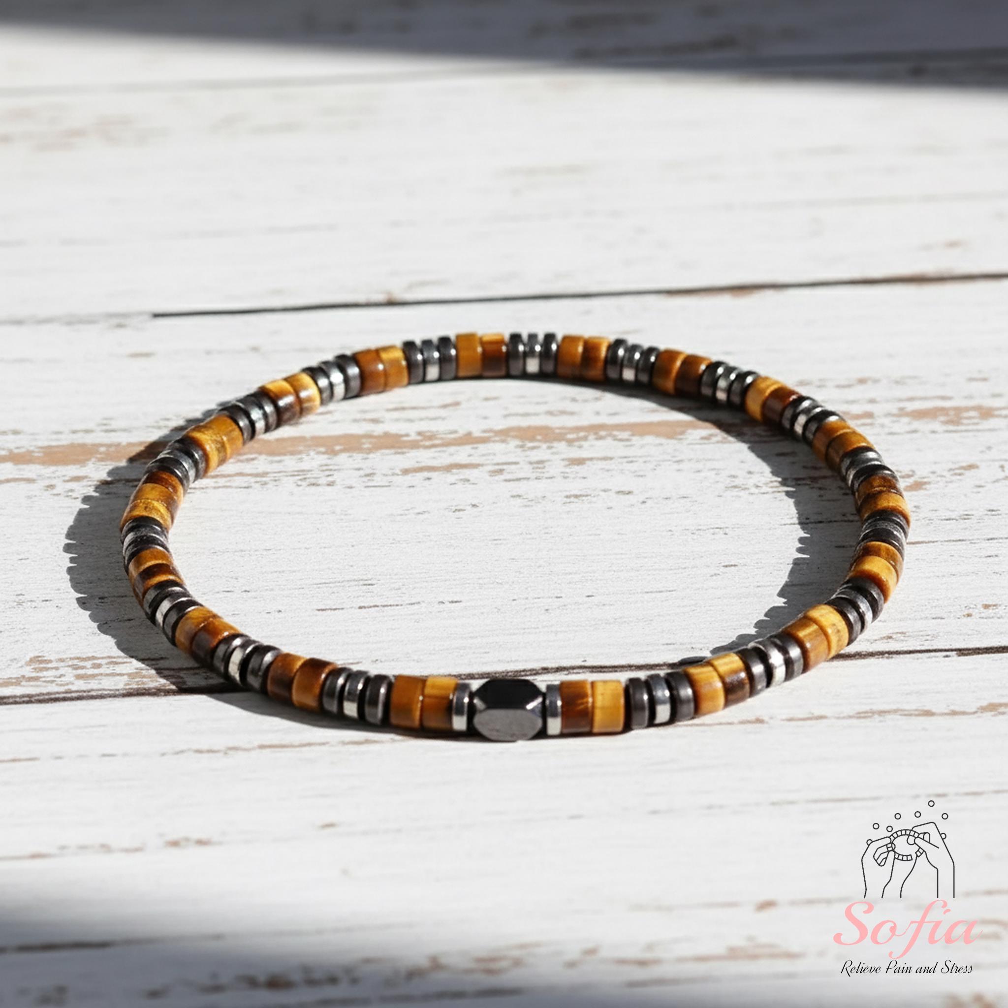 BRACCIALE ENERGETICO CON PERLE DI OCCHIO DI TIGRE – Bello di Natura BRACCIALE ENERGETICO CON PERLE DI OCCHIO DI TIGRE – Bello di Natura