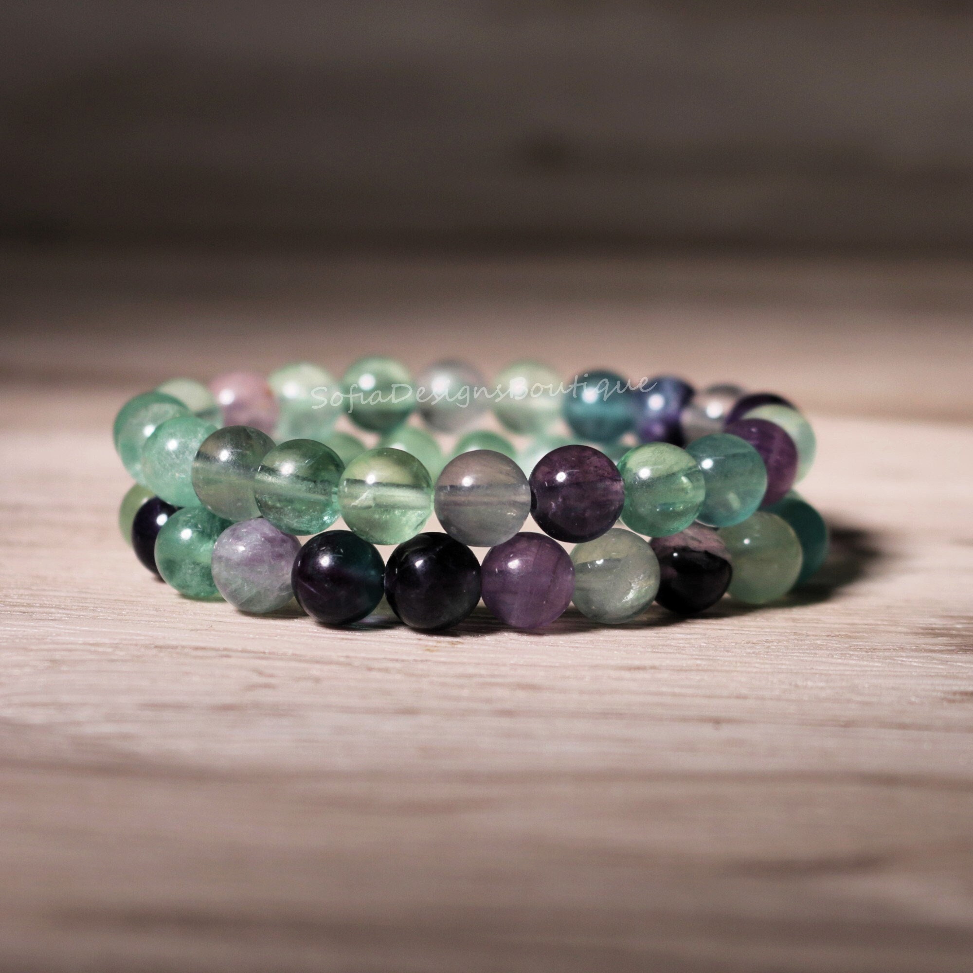 Bracelet Fluorite multicolore 6mm – JÖRD Store