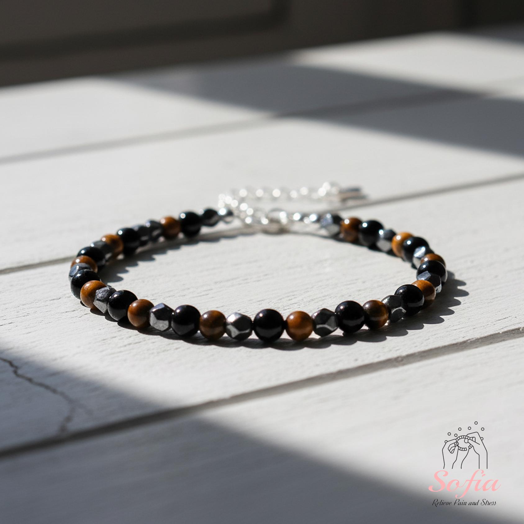 Set da 7 braccialetti in stile boho realizzati a mano con perline