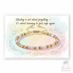 Pulsera de Energía Dorada - Pulsera de Abundancia y Protección - Pulsera de Citrino, Ojo de Tigre, Pirita y Cuarzo Ahumado - Pulsera de Cristal Minimalista imagen 8