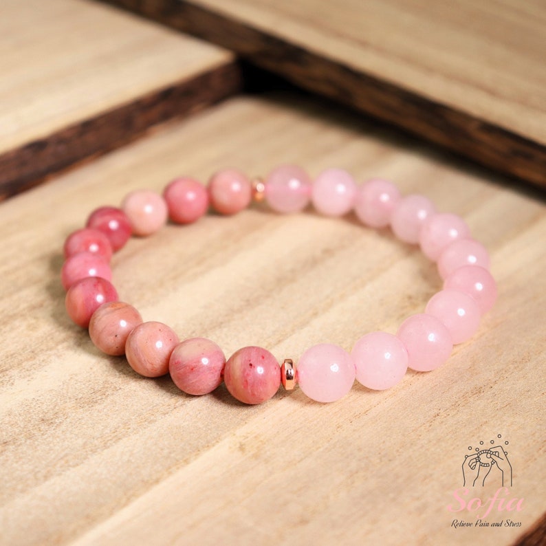 Bivei Bracciali Di Cristallo - Donne 8 Millimetri Naturale Reiki Semi
