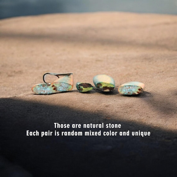 Natural Imperial Jasper Drop Earrings Floral Jasper Dangle