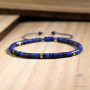 Blue Natural Lapis Lazuli Bracelet At ₹ 198/piece In Khambhat - Foto 10