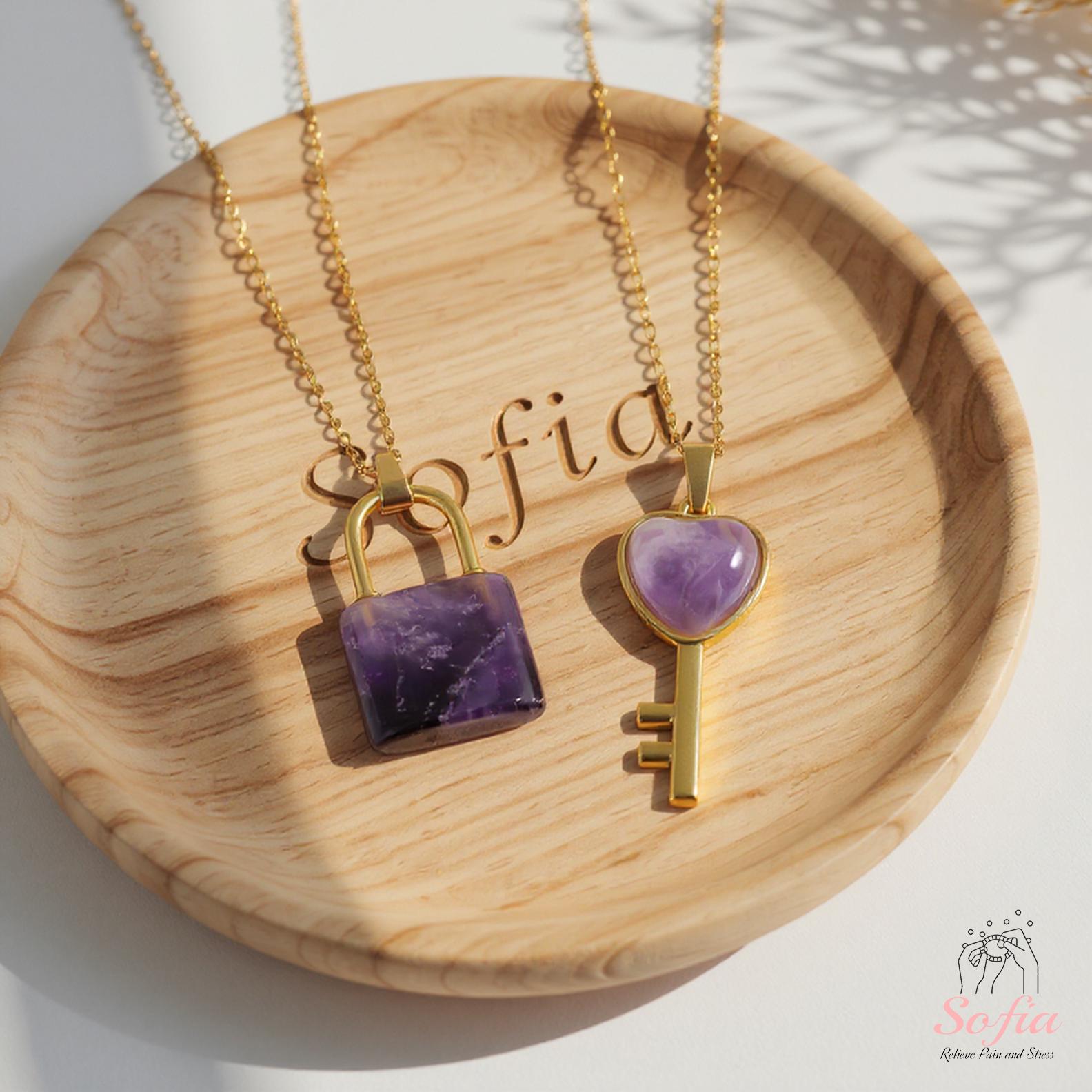 Diamond Lock And Key Pendant In Sterling Silver - Foto 7