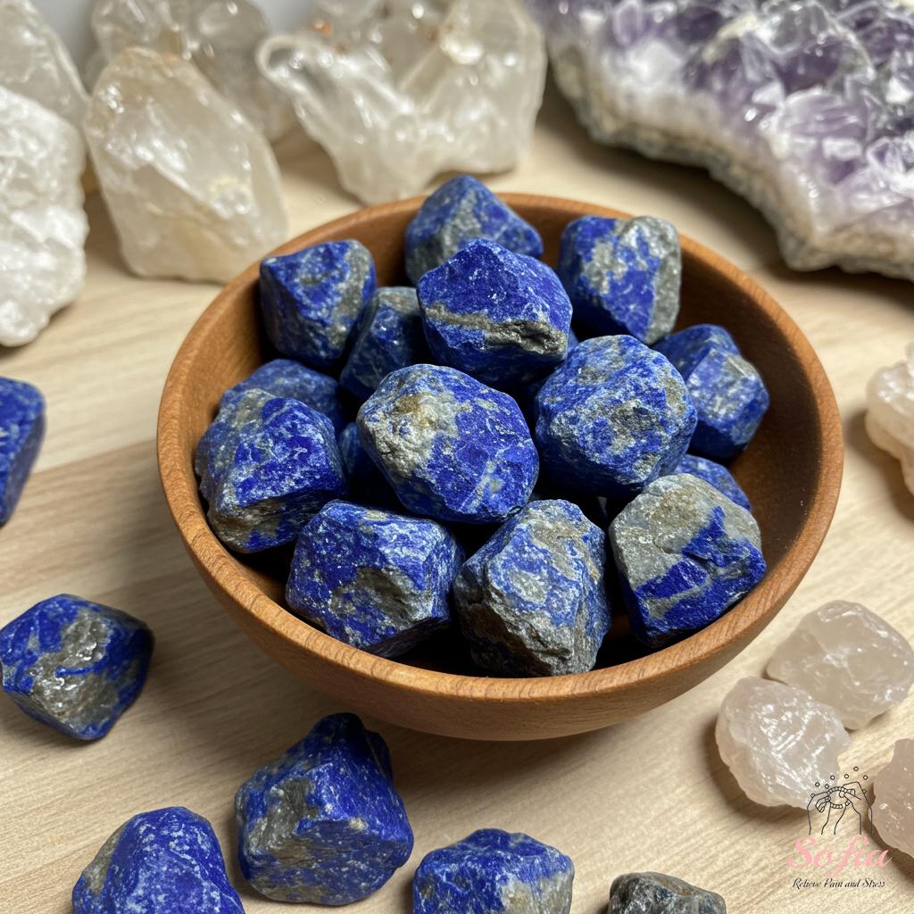 Raw Natural Lapis Lazuli Crystal - Rough Lapis Stones Home Decoration ...