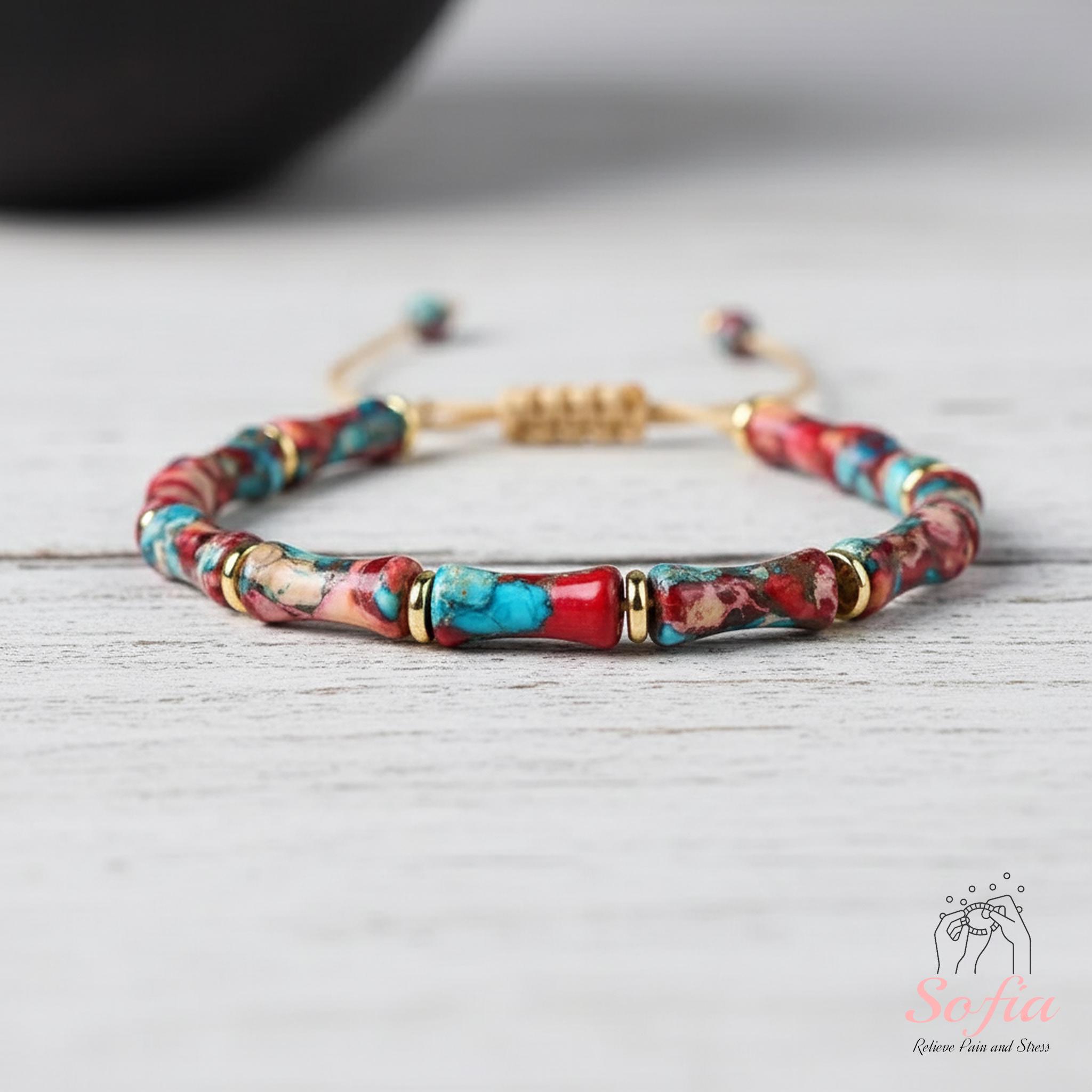 Braccale Con Element Color Oro E Petre Mneral D Agata E Perle D - Foto 9