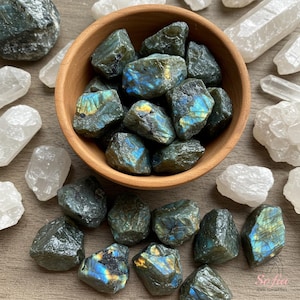Raw Natural Labradorite Crystal - Labradorite Rough Stones Home Decoration Mineral Specimen - Ore Rock Crystal Bulk Wholesale