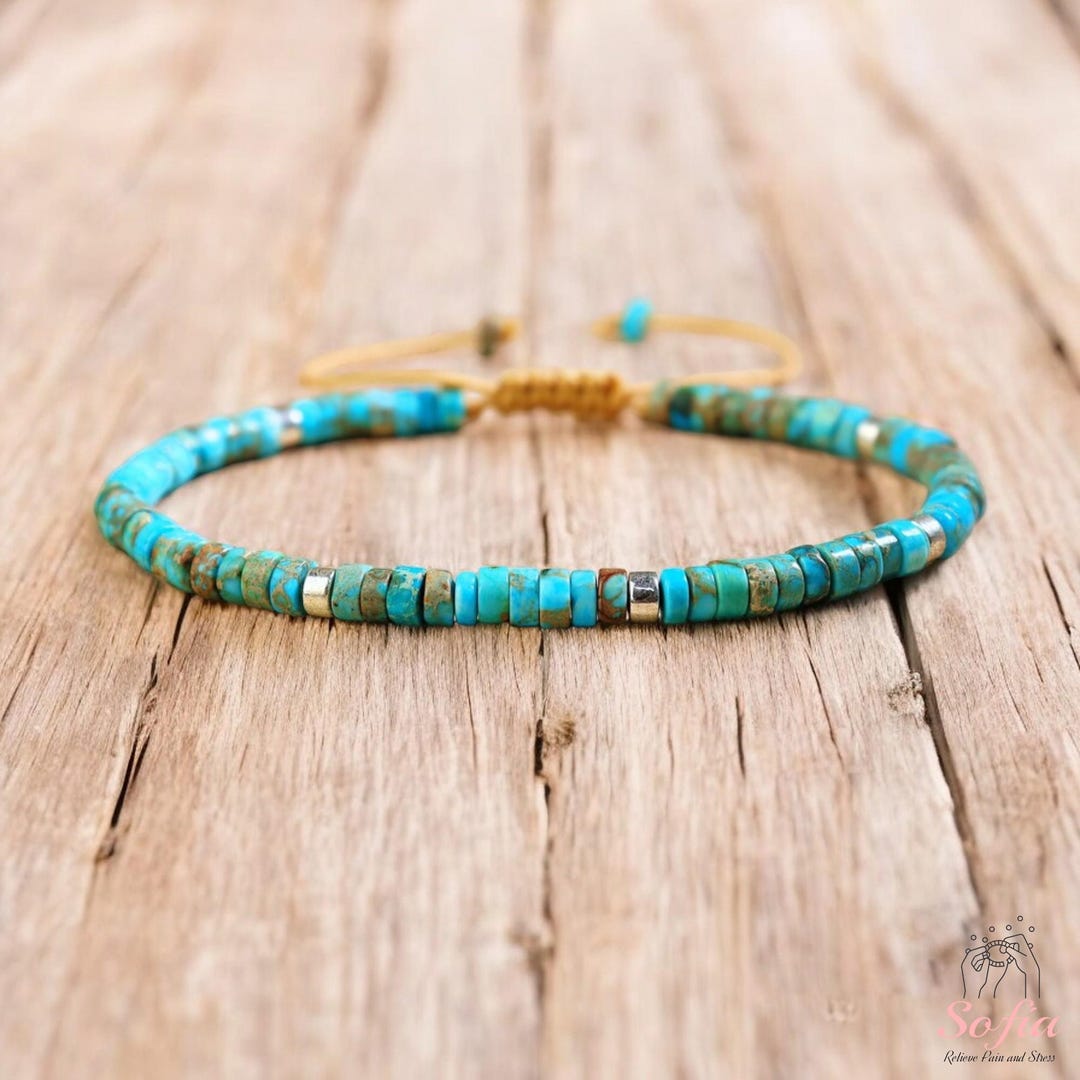 Turquoise stone *** bracelet main image 1