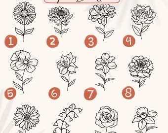 Personalized Birth Flower 22 oz Skinny Tumbler, Custom Name, Mother's Day Gifts, Christmas Gift, Girlfriend, Birthday Gift Tumbler