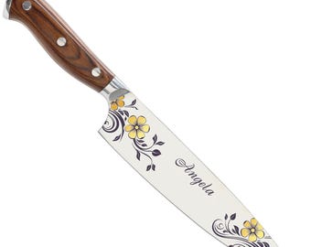 Four-Season Name Design Personalize Knife