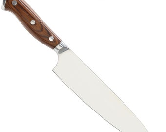 Customizable 5Cr15 Stainless Steel Chef's Knife: Laser Engraved Icon