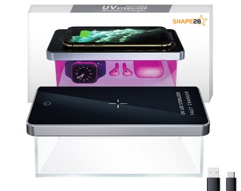 Caricabatterie wireless con scatola sterilizzatrice/o caricabatterie nero wireless pieghevole
