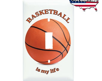 Basketball Light Switch Cover: Sport Theme Decor