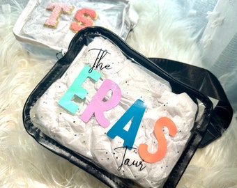 Clear stadium bag, clear crossbody stadium bag, concert bag, summer concert crossbody bag, swiftie tour bag, concert bag, summer