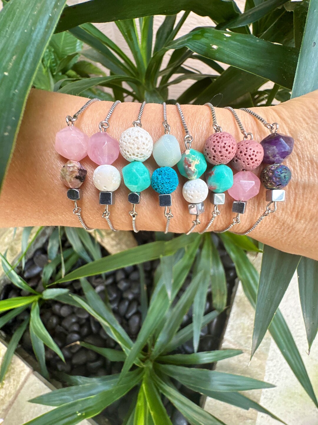 Diffuser Bracelet Dainty Lava Essential Oil Bracelet Etsy