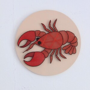 String Art Crab Pattern, Digital Pattern Only, Just a dot template, not a step-by-step threading guide.