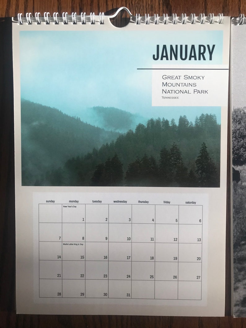 2024 Calendar Wall Calendar 2024 US National Park Wall Calendar Travel