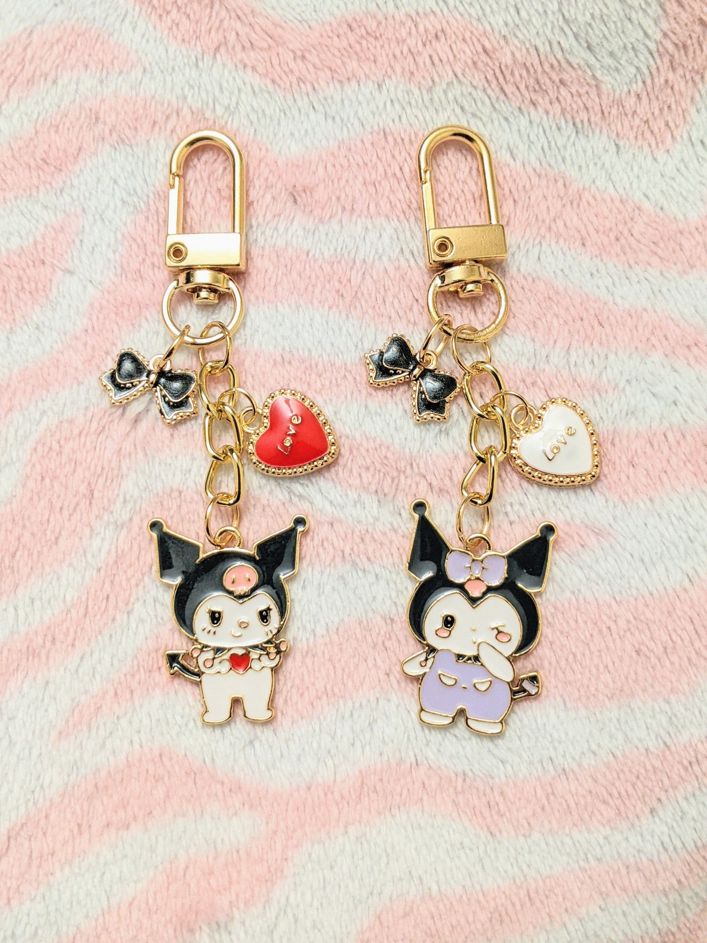 Cute Bunny Keychain Kawaii Anime Keychain Kawaii Keychain - Etsy