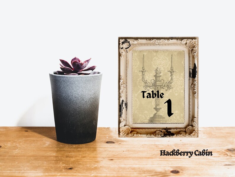 Gothic Wedding Table Numbers Printable 1-30 Halloween - Etsy UK