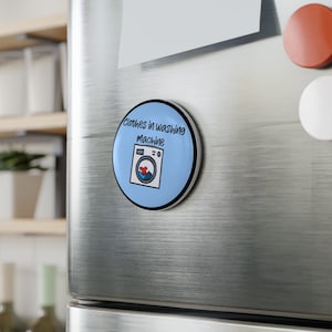 Kleidung in der Waschmaschine Erinnerung Magnet