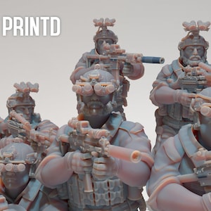 DEVGRU Seal Team Set - Modern Warfare Wargame Hobby Resin Scale Models