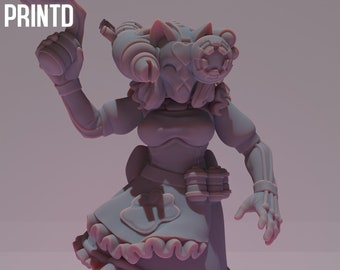 Maid Assassin Builder Kit  - Grimdark Future Maid Space Warriors Multipart Resin Model Building Kit Meme Funny Models
