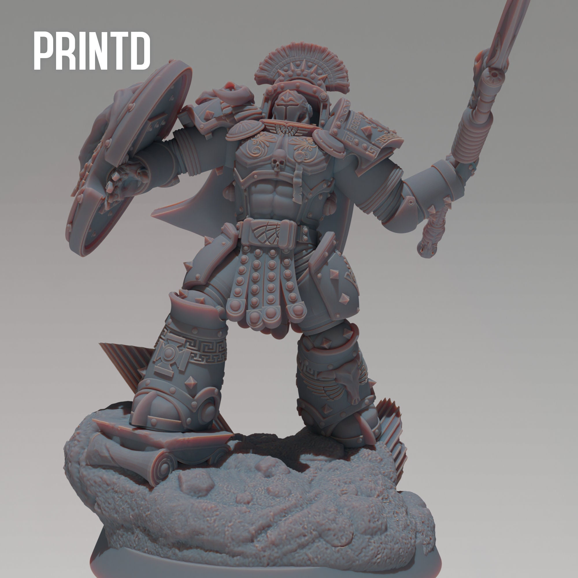 Space Bull Captain Resin 3D Printed Model