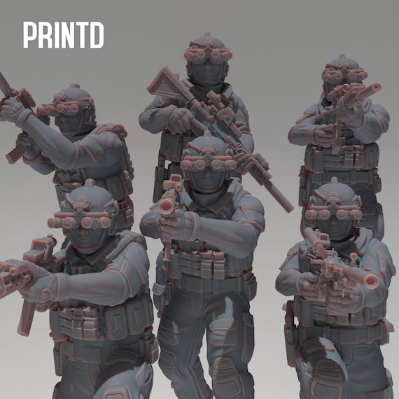 DEVGRU Seal Team Six - Modern Warfare Wargame Hobby Resin