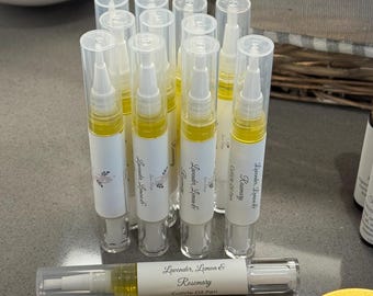Stylo à huile pour cuticules entièrement naturelle, lavande citron romarin, santé des cuticules