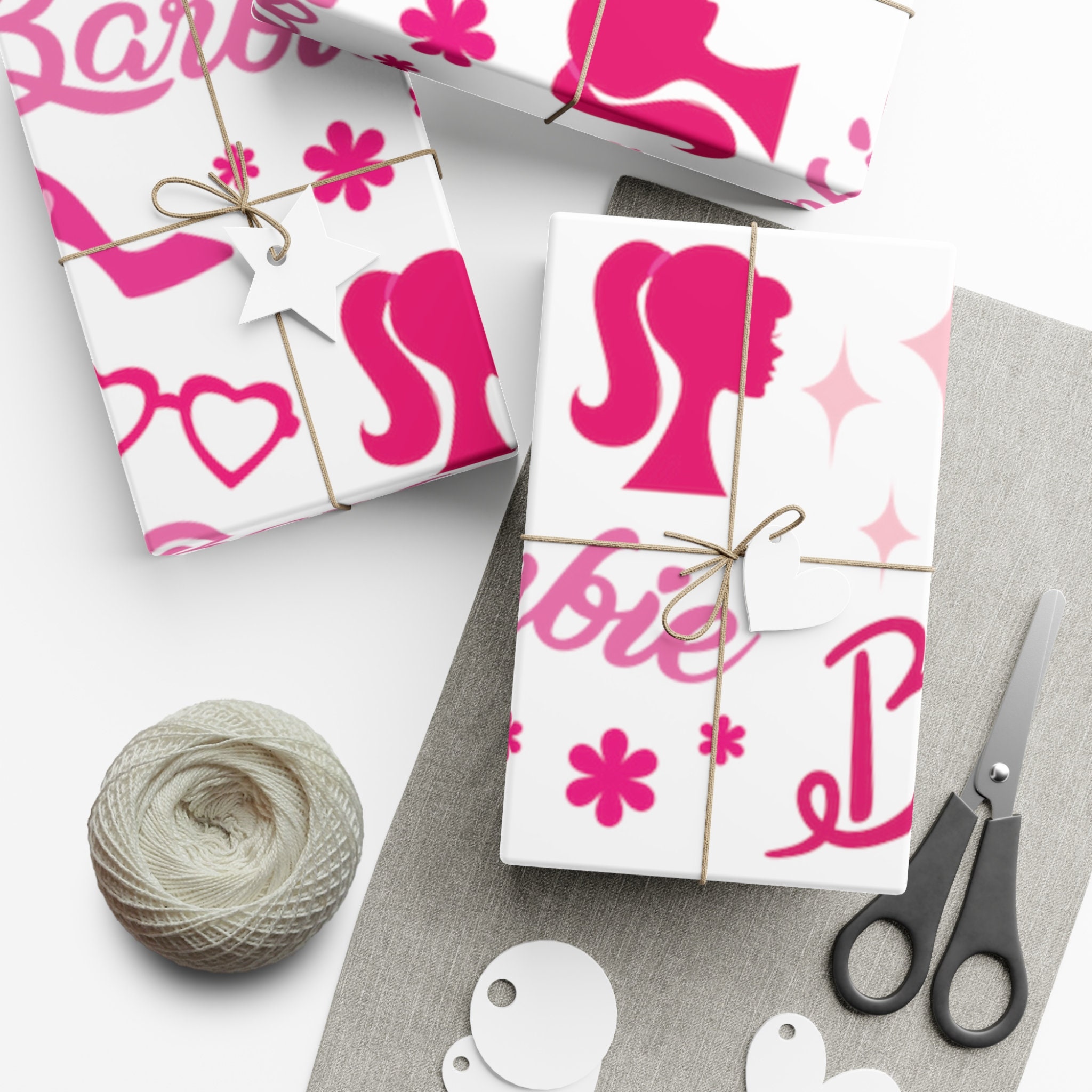 Barbie Gift Wrap Barbie Pink Wrapping Paper Pink Wrapping Paper Barbie