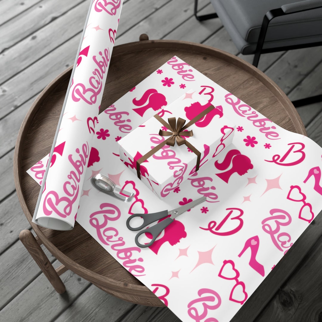 Barbie Gift Wrap Barbie Pink Wrapping Paper Pink Wrapping Paper Barbie