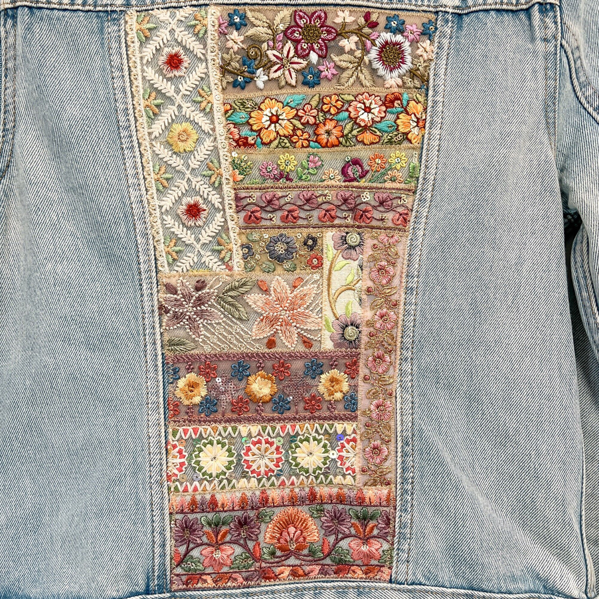 Rework Clothing Upcycle Clothing for Her Upcycle Jean Jacket Rework