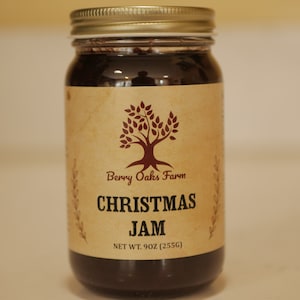 Christmas Jam: Strawberry Cranberry, Small Batch Artisan
