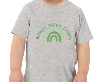 Mamas lucky charm toddler tshirt, cute toddler st pattys day rainbow tee, st Patricks day toddler shirt, cute kids tshirt, lucky charm top