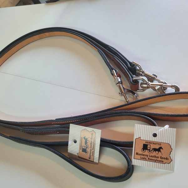 Leather Dog Leash- Amish Made