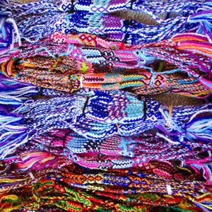 10 friendship bracelet pink mixed colour braided woven cotton wrist band anklet bulk wholesale beach boy girl women gift kids surfer boho