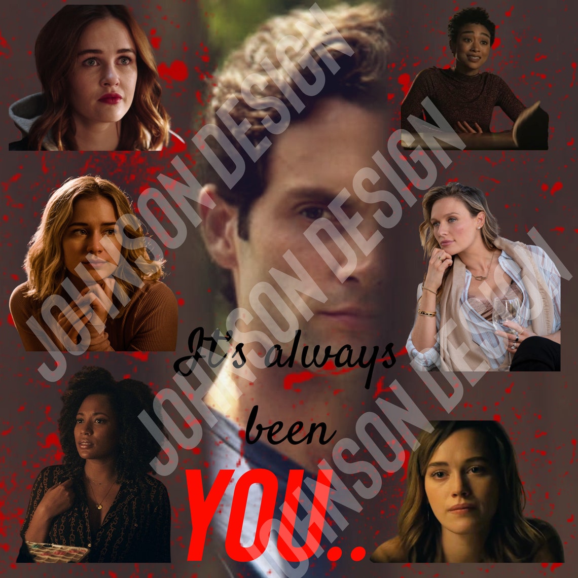 YOU Show Joe Goldburg, Guinevere Beck Tumbler Wrap Etsy