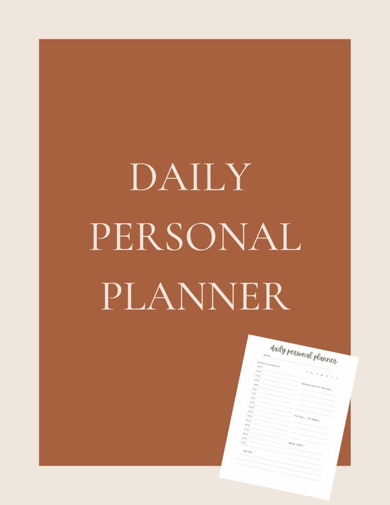 Printable Daily Entrepreneur Personal Planner Planner PDF Etsy