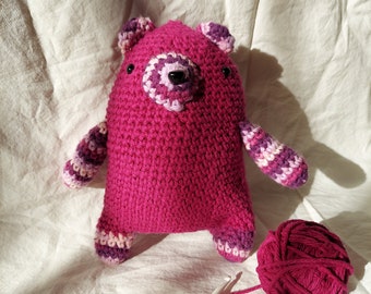 Crochet Pink Bear