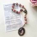 Mary Magdalene Chaplet made with stone beads Catholic Devotion Heirloom Confirmation Baptism Gift Patron of Converts Apostle of Apostles