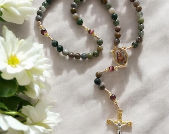 Saint Mary Magdalene Rosary- Memento Mori Catholic Gift - Jesus Mary Joseph - Religious Gift - Confirmation - Christmas - Easter