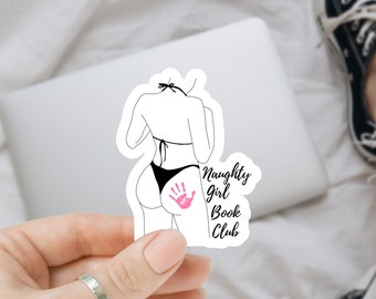 Naughty Book Club Smutty Sticker, Dark Romance Sticker, Dark Romance Tropes, Booktok, Bookish, Kindle Stickers, Waterproof