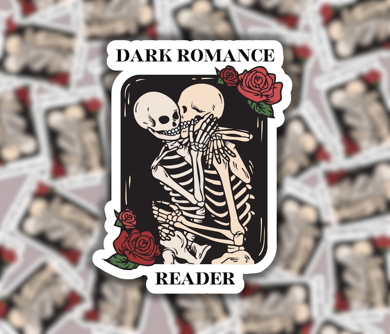 40 Digital Dark Romance Reader Stickers, Printable Dark Romance Booktok Sticker Bundle, Villain, Romance, GoodNotes, Kindle Stickers image 2