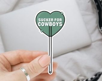 Sucker for Cowboys Sticker, Bookish Sticker, Booktok, Dark Romance, Spicy Stickers, Romance Sticker, Kindle Sticker, Book Lover Gift