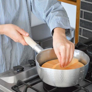 Solid Drop Lid for Simmering Japanese Sawara Cypress Cooking Lid